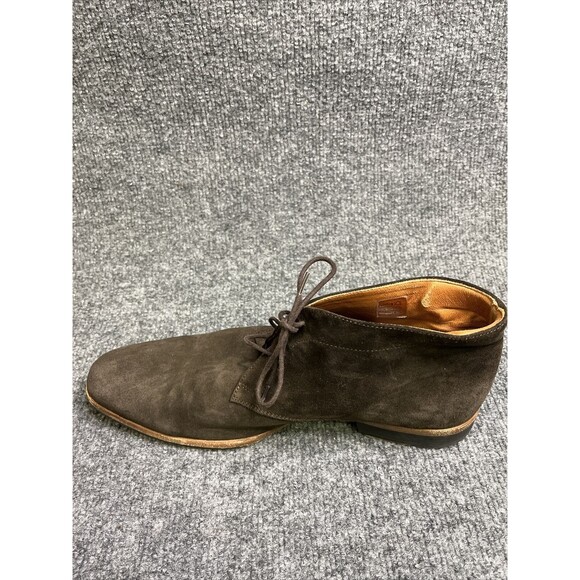 Wolf & Shepherd Striker Chocolate Brown Suede Ankle Chukka Boots Men's Size 10 P - Picture 9 of 12